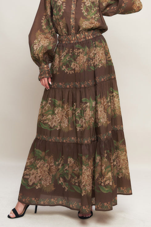 celebrity-moment-woven-maxi-skirt Flying Tomato - Sophia's StyleSKIRTS-1